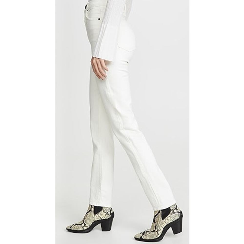 SLVRLAKE Beatnik Slim Fit High Rise Jeans White Wash Women's Size 27 - Picture 4 of 16